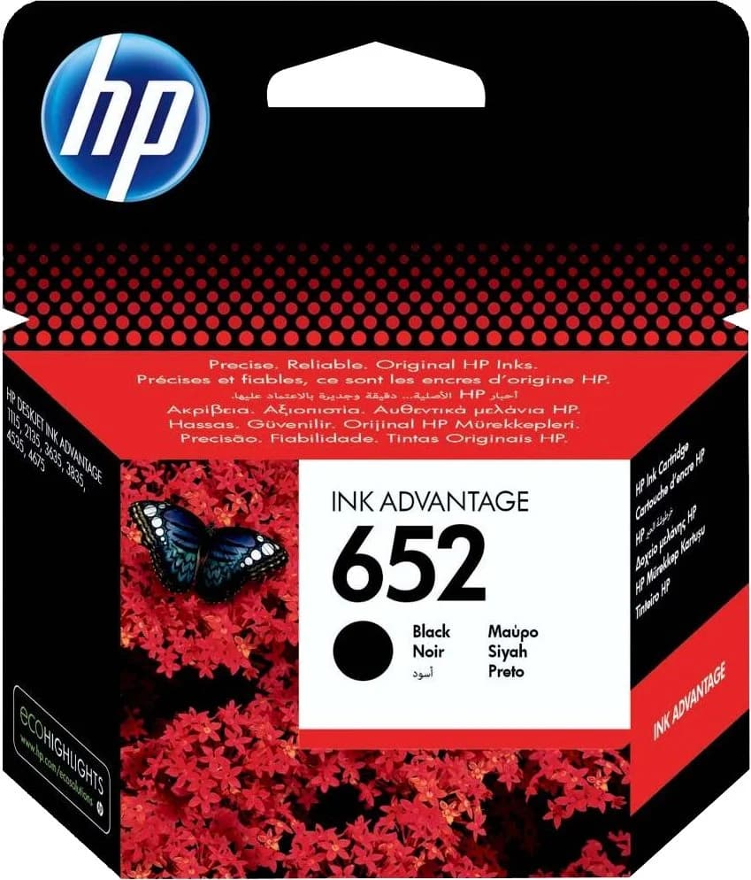 HP 652 Black (F6V25AE)