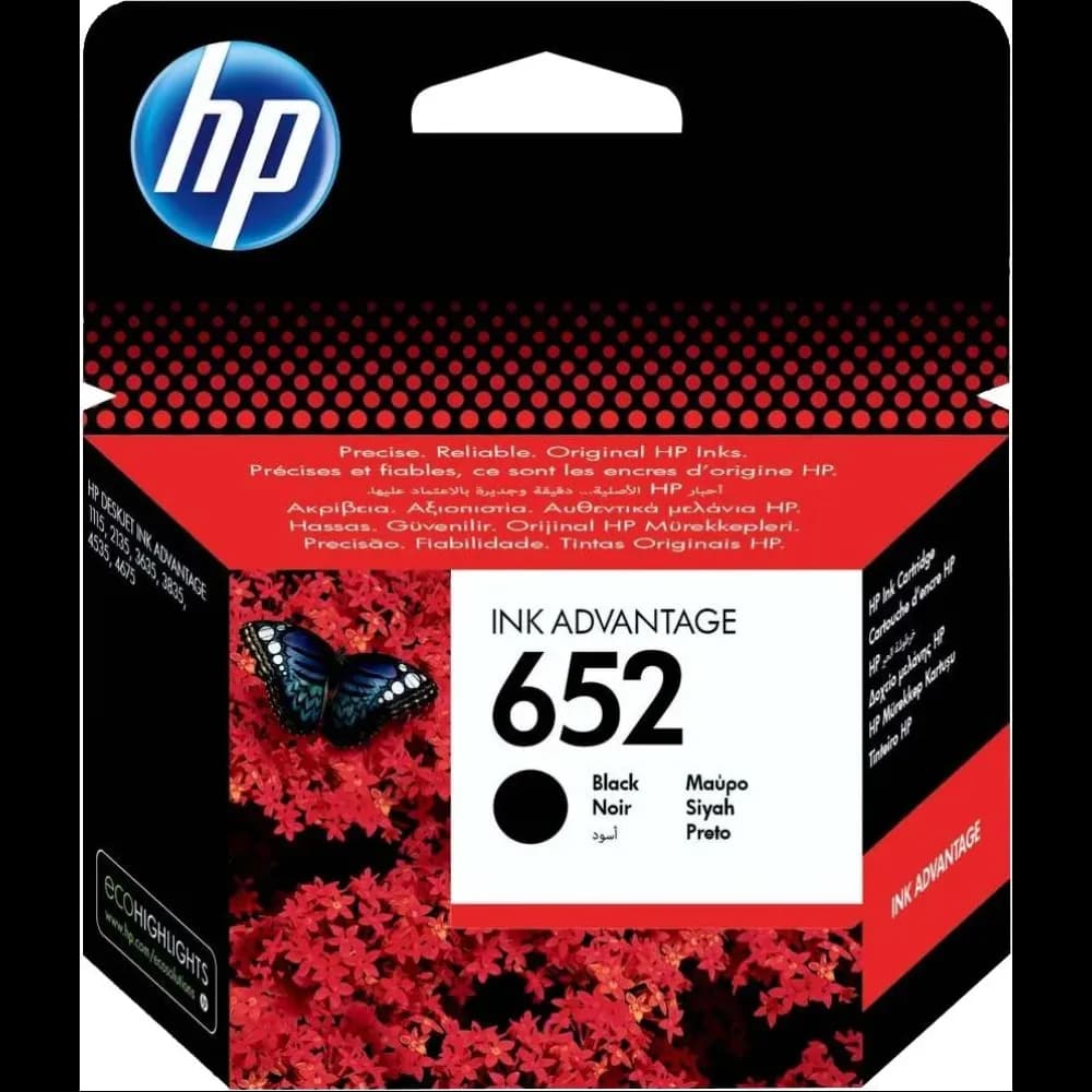 HP 652 Black (F6V25AE)